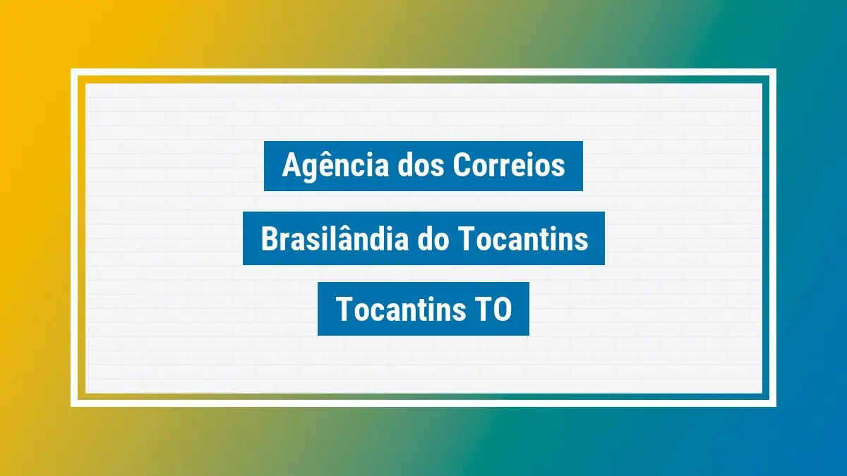Imagem ilustrativa correios brasilândia do tocantins tocantins to