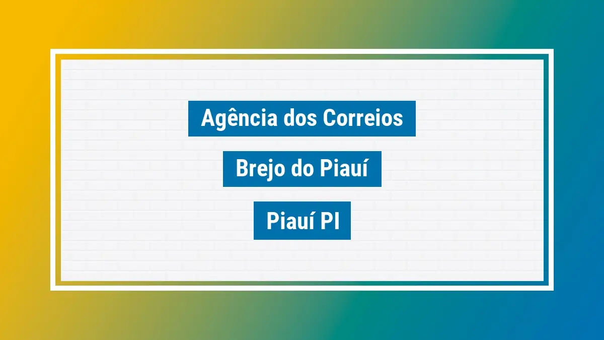 Imagem ilustrativa correios brejo do piauí piauí pi