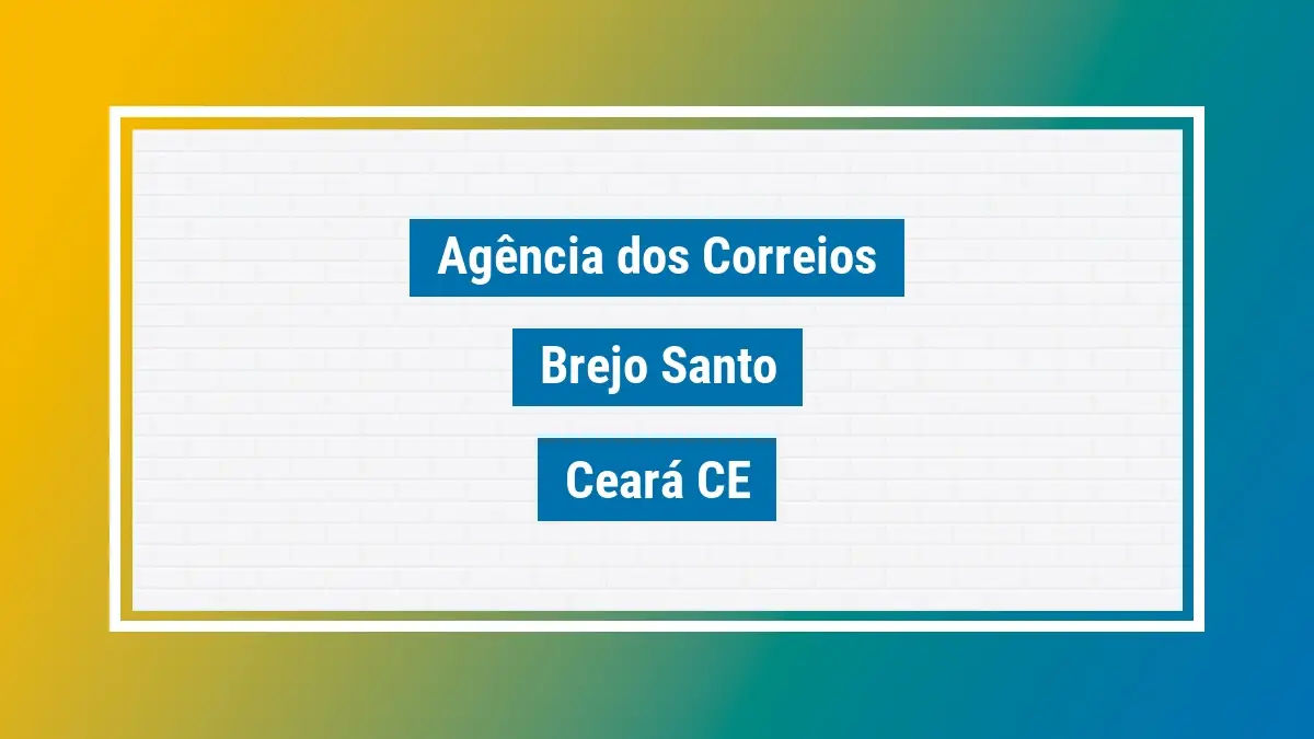 Imagem ilustrativa correios brejo santo ceará ce