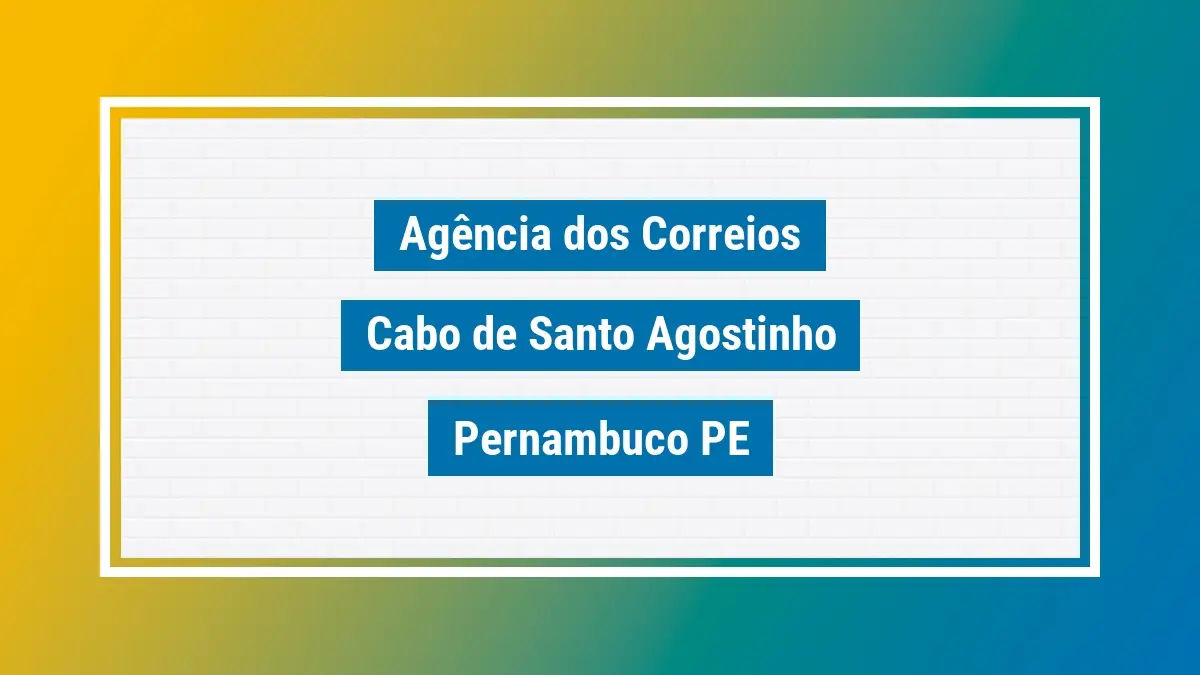 Imagem ilustrativa correios cabo de santo agostinho pernambuco pe