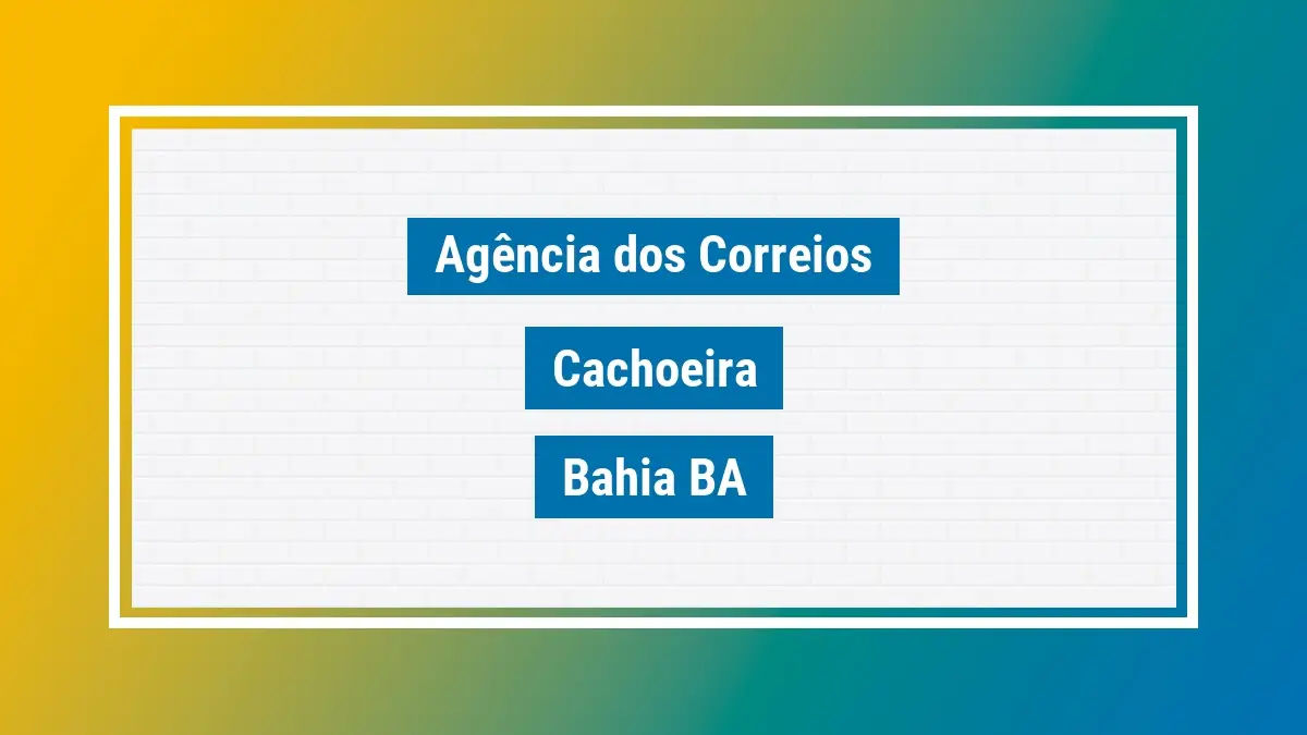 Imagem ilustrativa correios cachoeira bahia ba