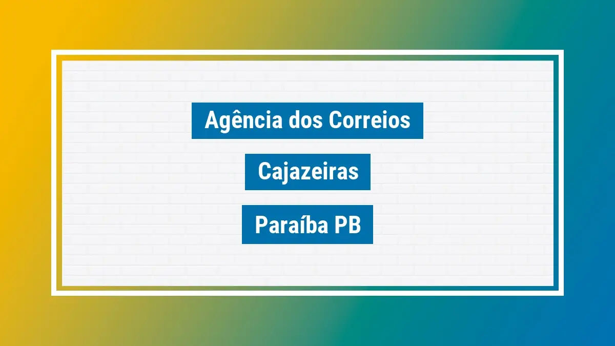 Imagem ilustrativa correios cajazeiras paraíba pb