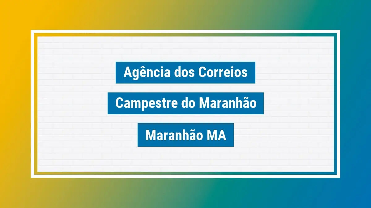 Imagem ilustrativa correios campestre do maranhão maranhão ma