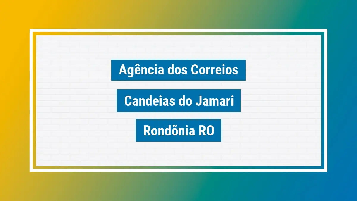 Imagem ilustrativa correios candeias do jamari rondõnia ro