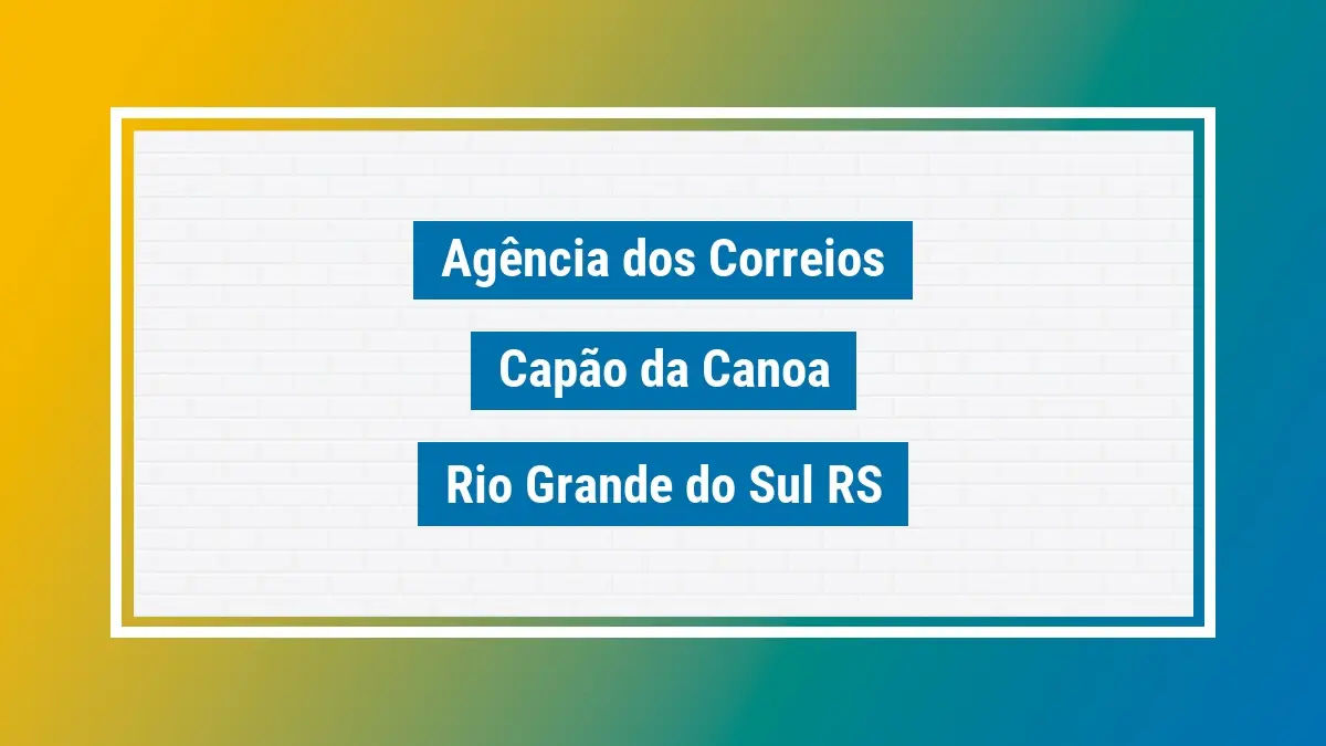 Imagem ilustrativa correios capão da canoa rio grande do sul rs