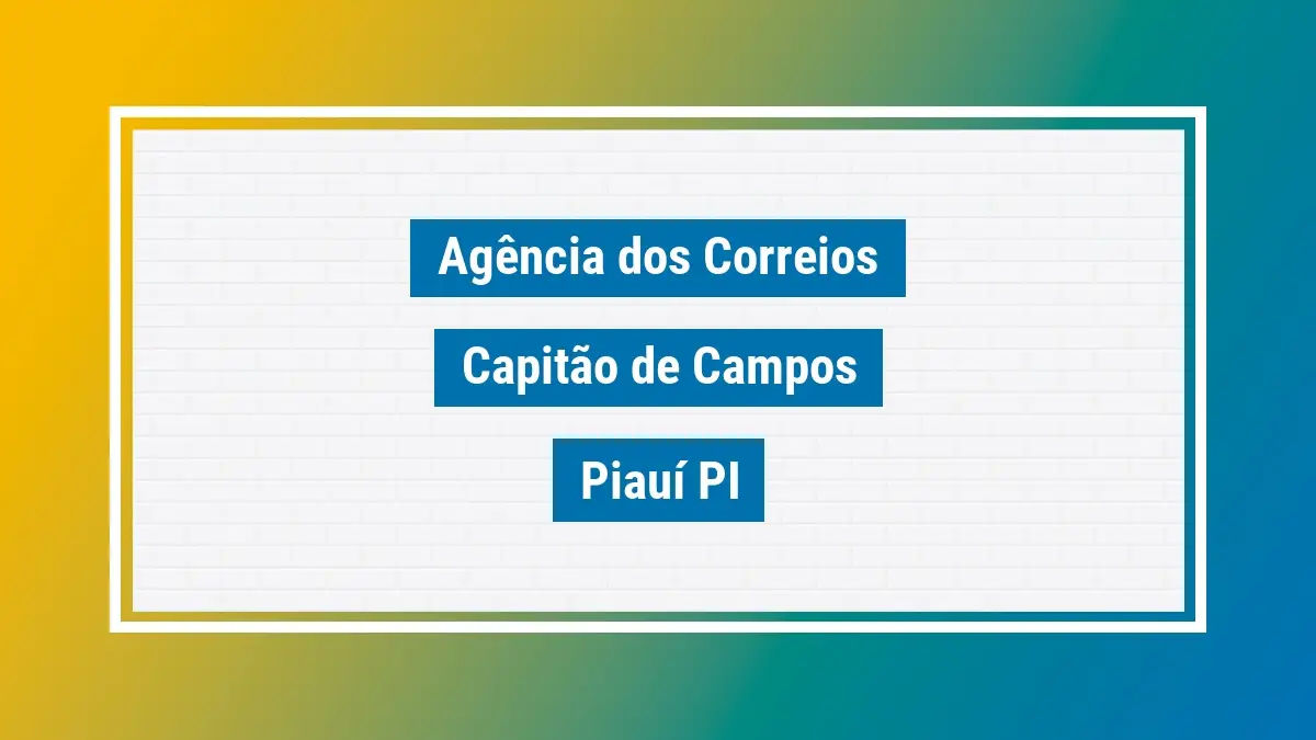 Imagem ilustrativa correios capitão de campos piauí pi