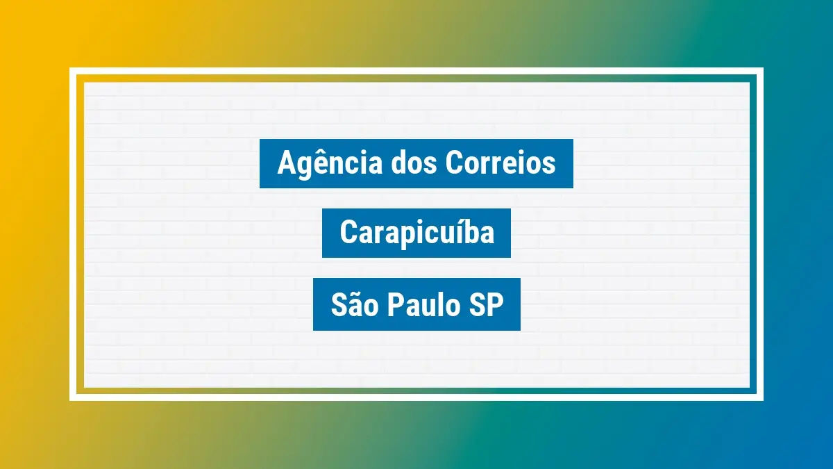 Imagem ilustrativa correios carapicuíba são paulo sp