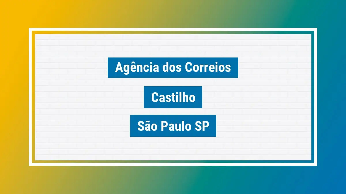 Imagem ilustrativa correios castilho são paulo sp