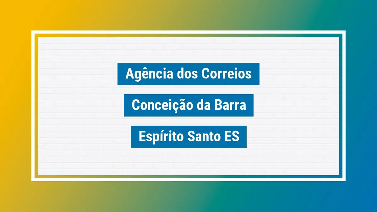 Imagem ilustrativa correios conceição da barra espírito santo es