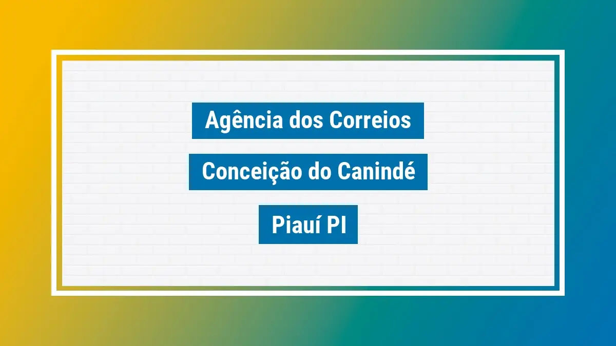 Imagem ilustrativa correios conceição do canindé piauí pi