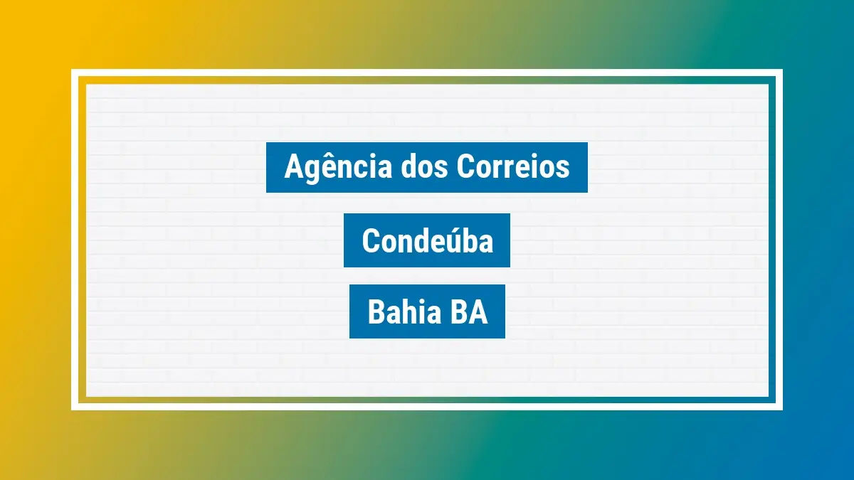Imagem ilustrativa correios condeúba bahia ba