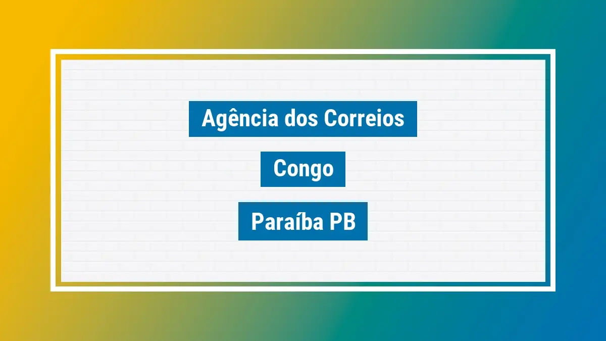 Imagem ilustrativa correios congo paraíba pb