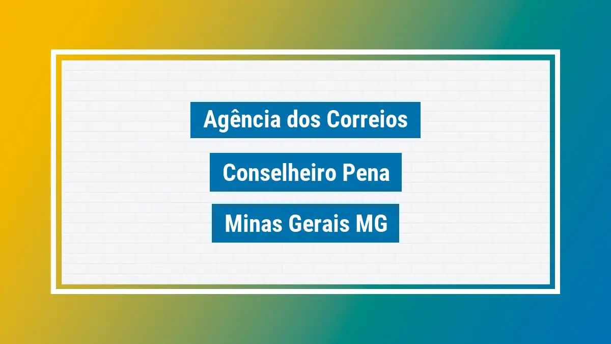 Imagem ilustrativa correios conselheiro pena minas gerais mg