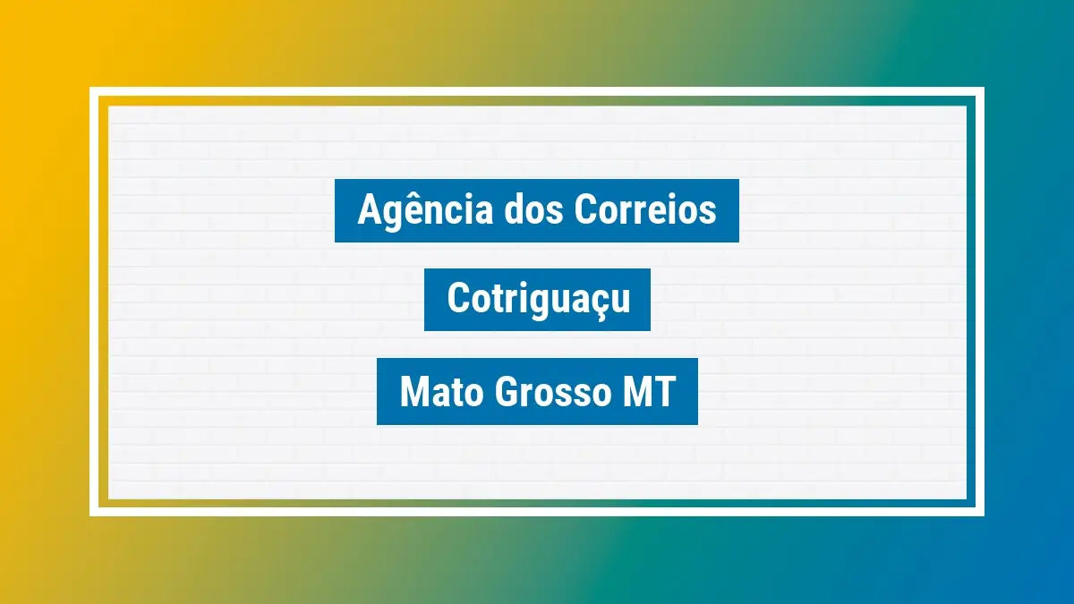 Imagem ilustrativa correios cotriguaçu mato grosso mt