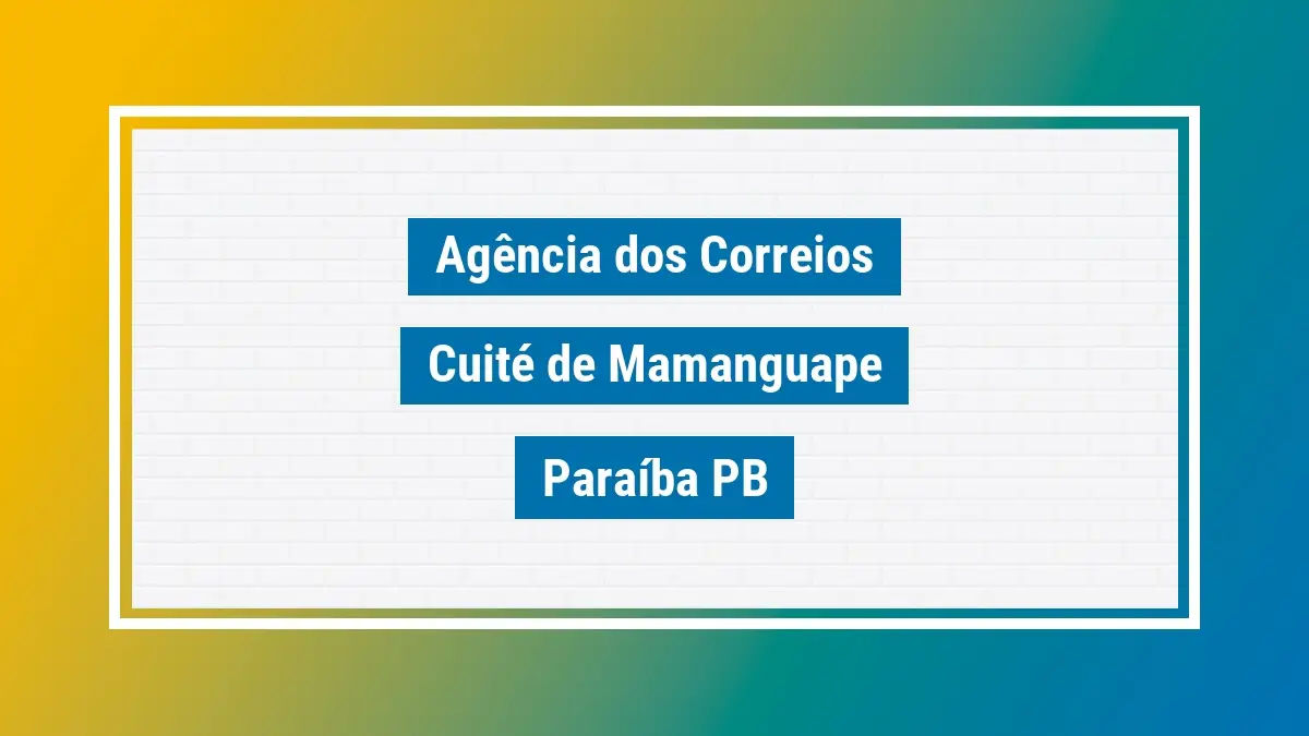 Imagem ilustrativa correios cuité de mamanguape paraíba pb