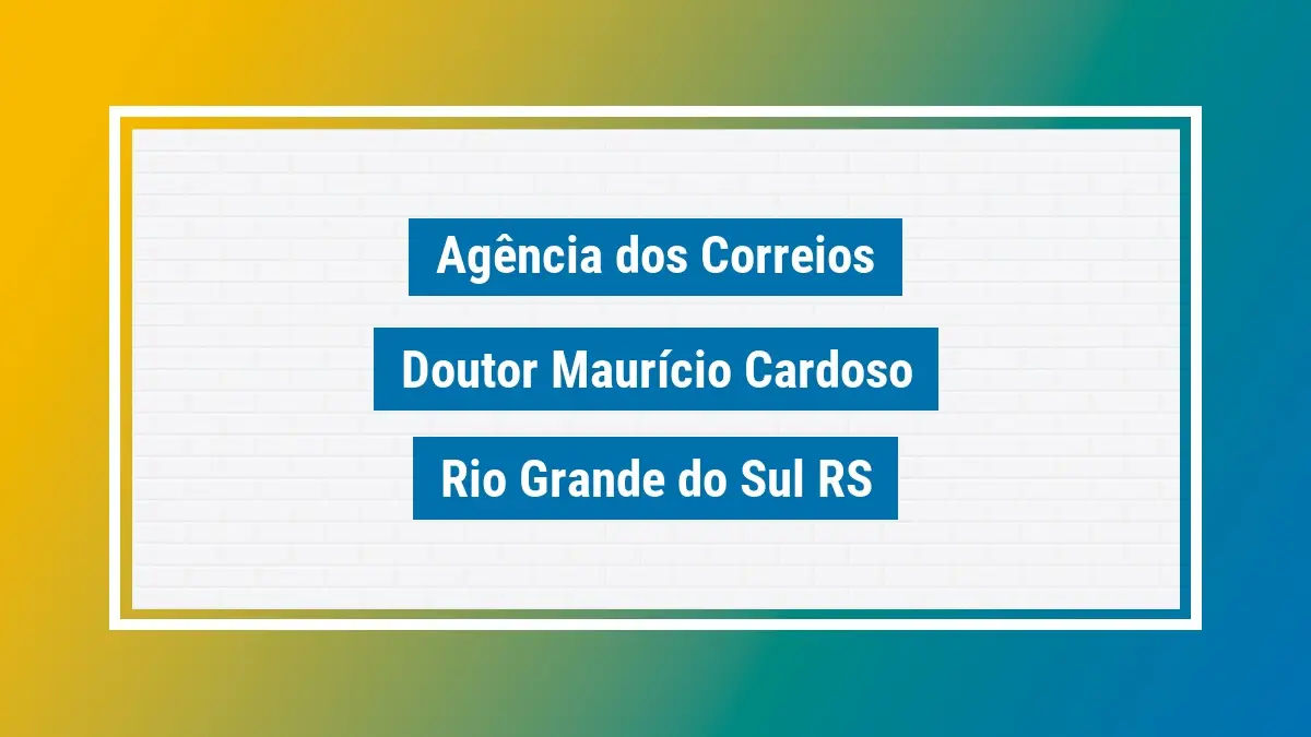 Imagem ilustrativa correios doutor maurício cardoso rio grande do sul rs