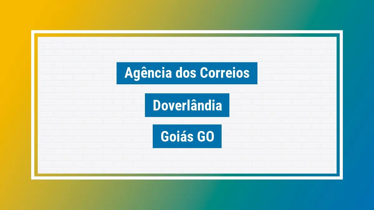 Imagem ilustrativa correios doverlândia goiás go