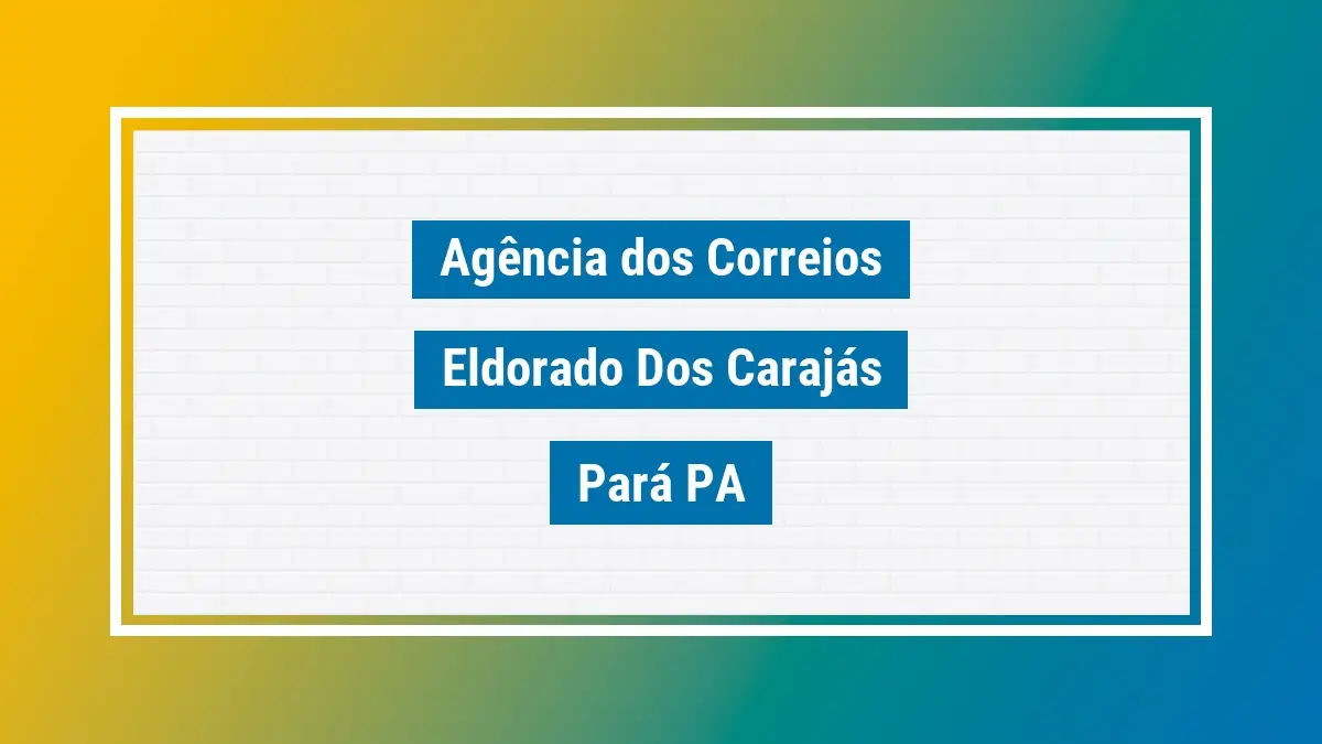 Imagem ilustrativa correios eldorado dos carajás pará pa