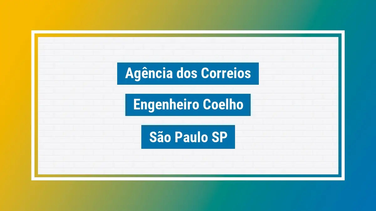 Imagem ilustrativa correios engenheiro coelho são paulo sp