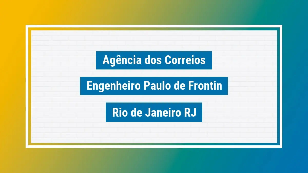 Imagem ilustrativa correios engenheiro paulo de frontin rio de janeiro rj