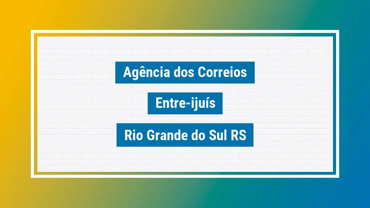 Imagem ilustrativa correios entre-ijuís rio grande do sul rs