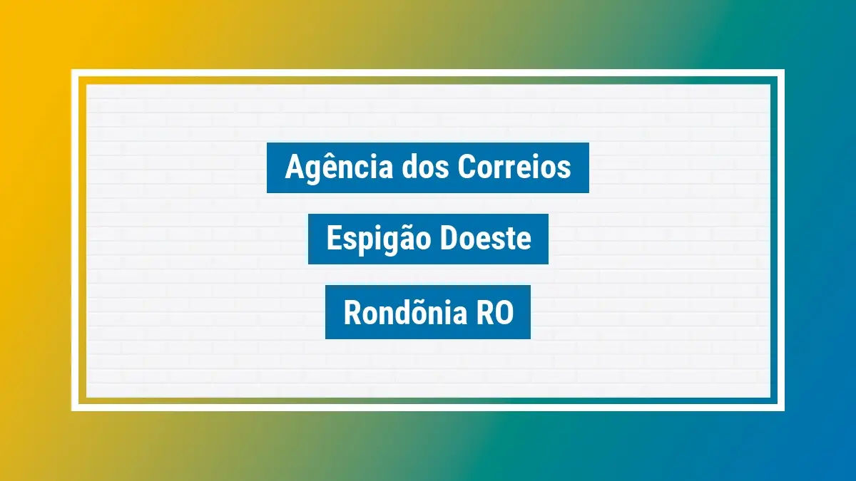 Imagem ilustrativa correios espigão doeste rondõnia ro
