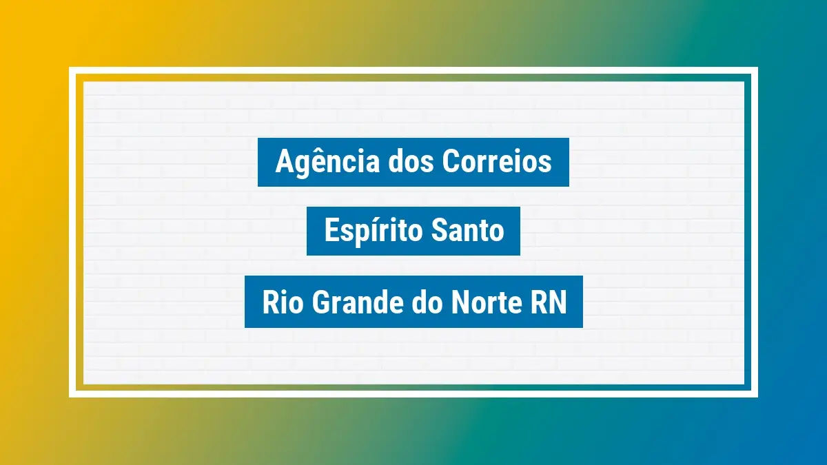 Imagem ilustrativa correios espírito santo rio grande do norte rn