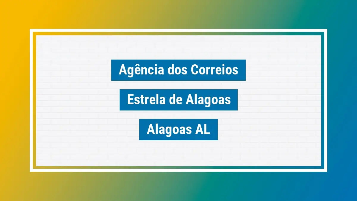Imagem ilustrativa correios estrela de alagoas alagoas al