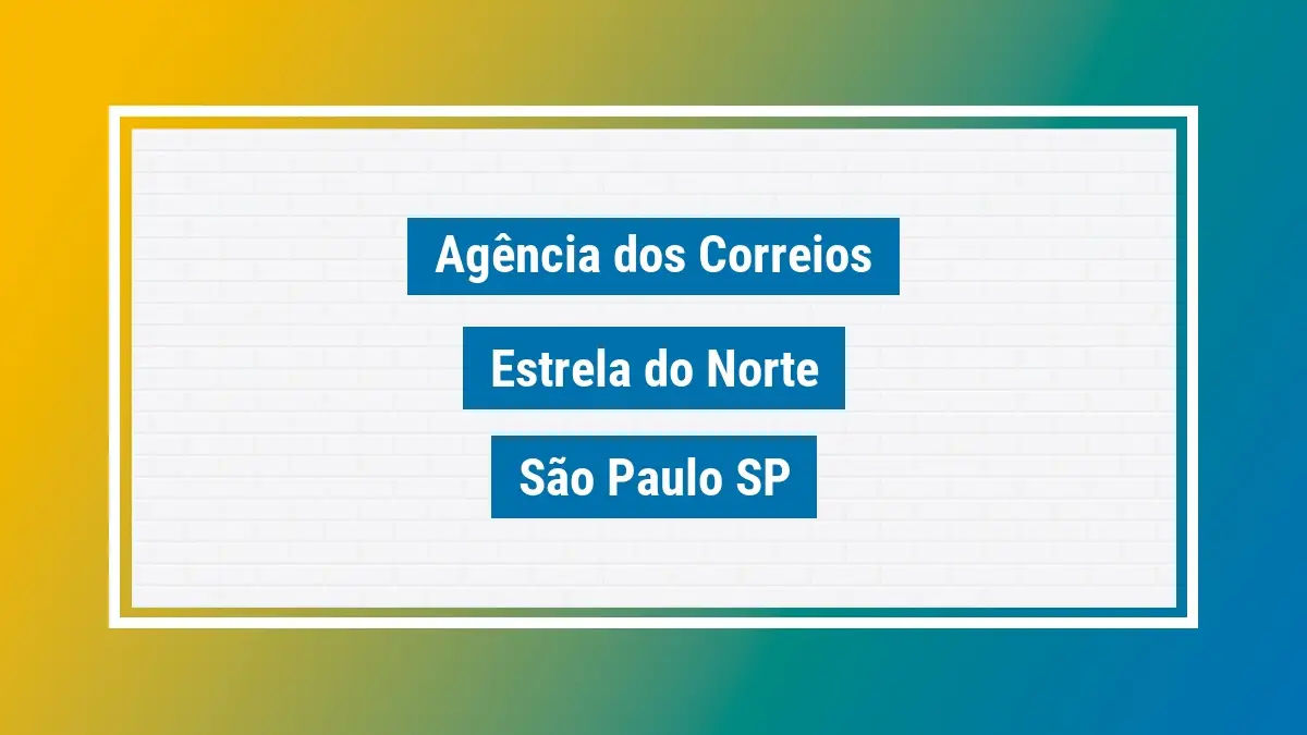 Imagem ilustrativa correios estrela do norte são paulo sp