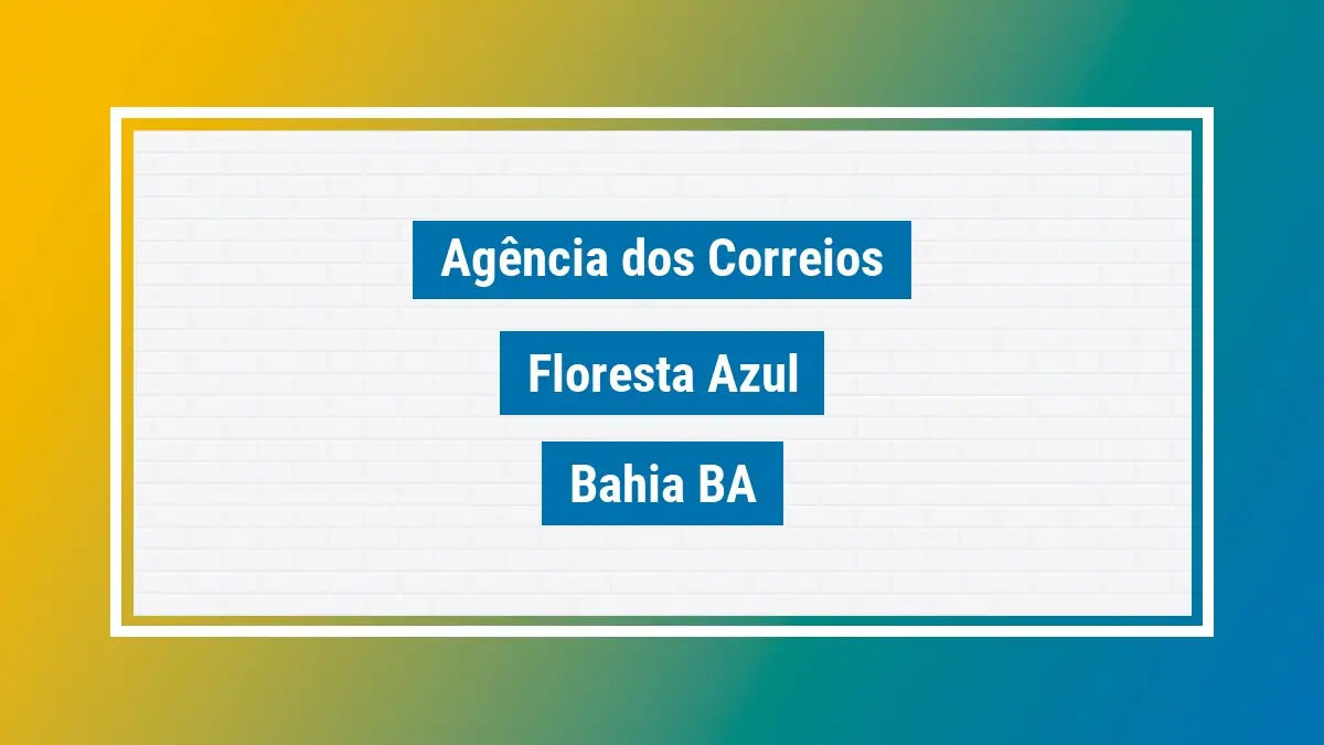 Imagem ilustrativa correios floresta azul bahia ba