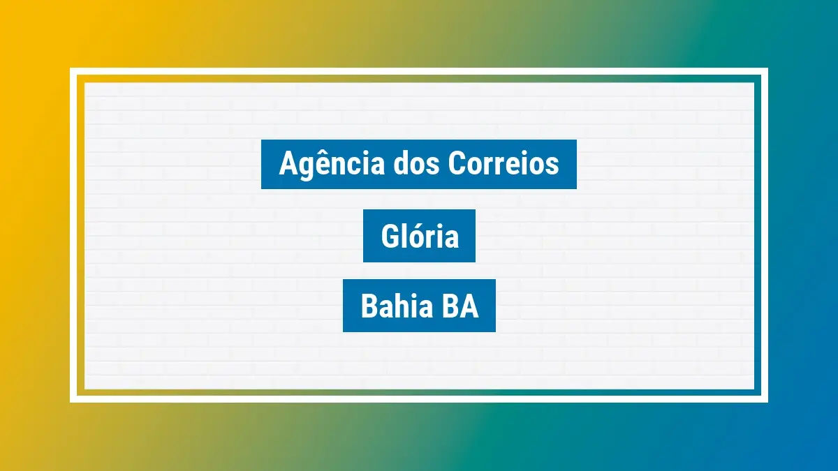 Imagem ilustrativa correios glória bahia ba