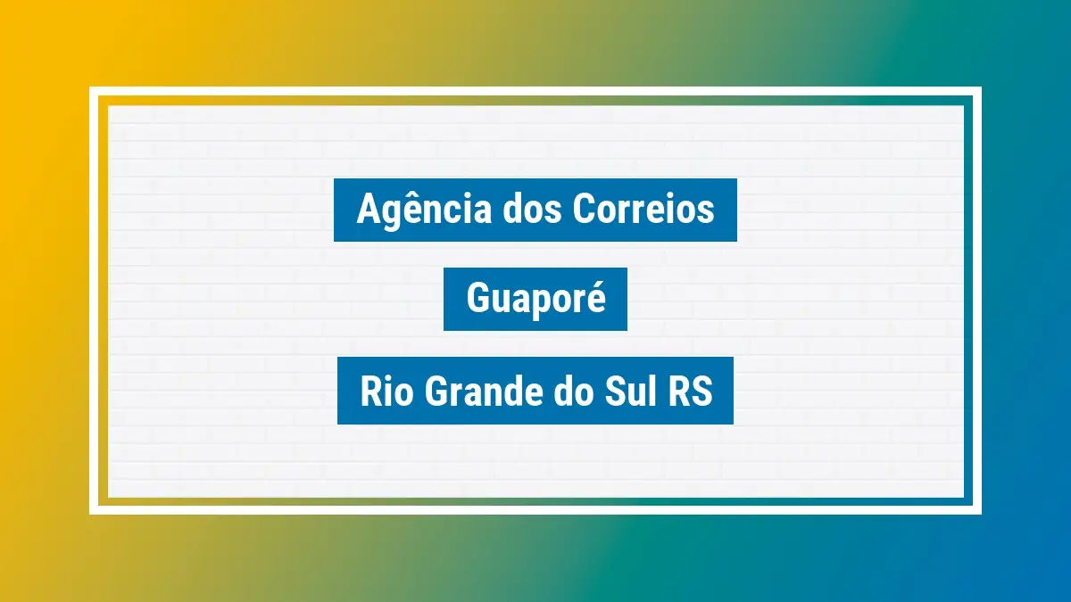 Imagem ilustrativa correios guaporé rio grande do sul rs