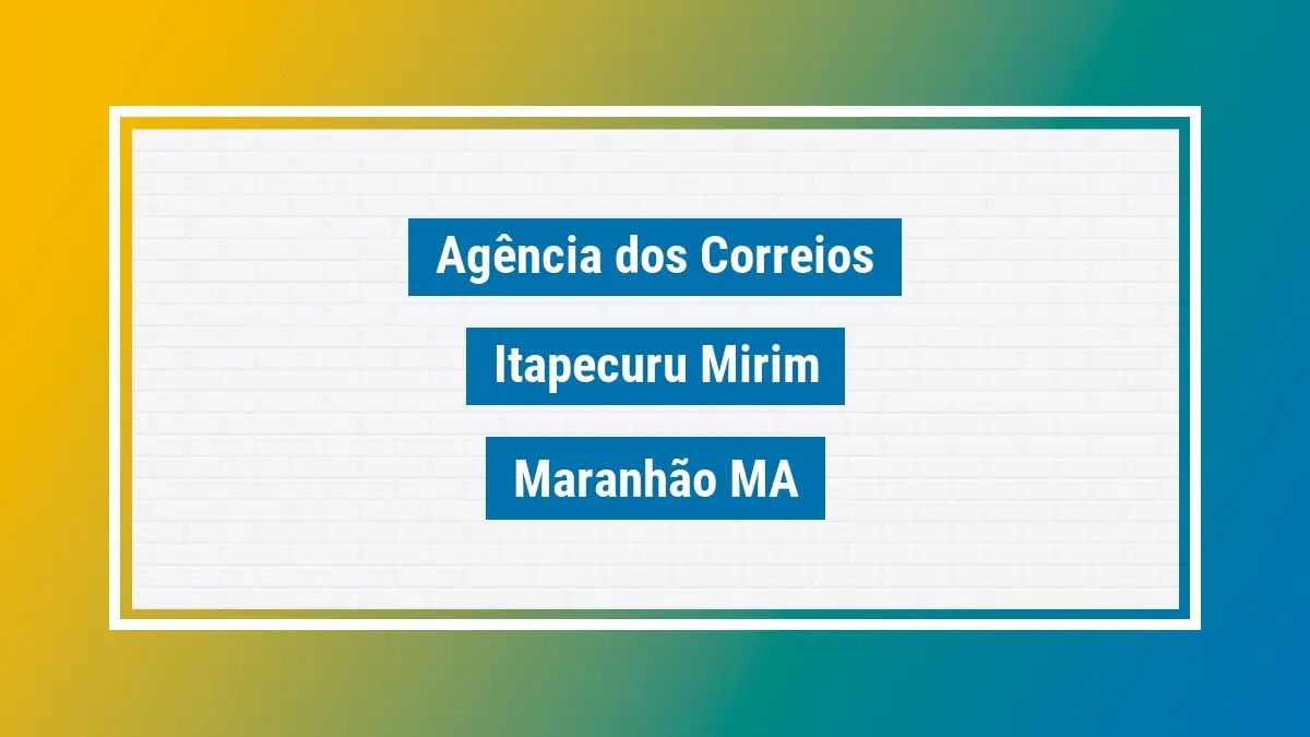 Imagem ilustrativa correios itapecuru mirim maranhão ma