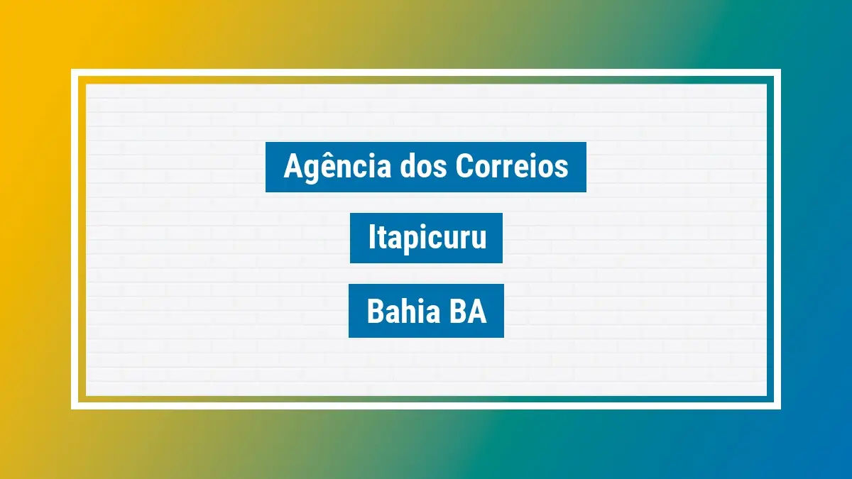 Imagem ilustrativa correios itapicuru bahia ba