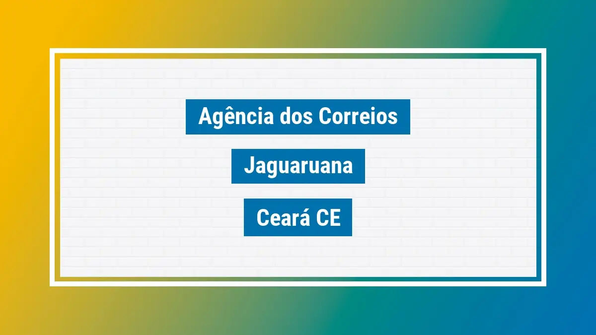 Imagem ilustrativa correios jaguaruana ceará ce