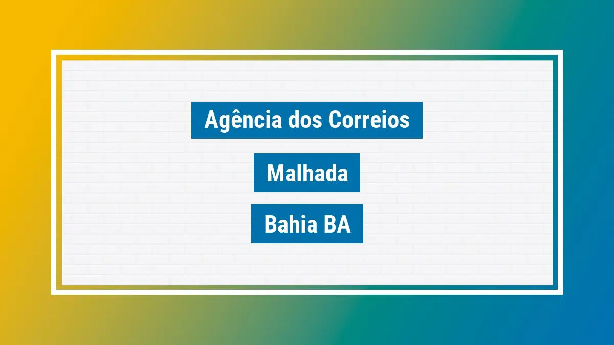 Imagem ilustrativa correios malhada bahia ba