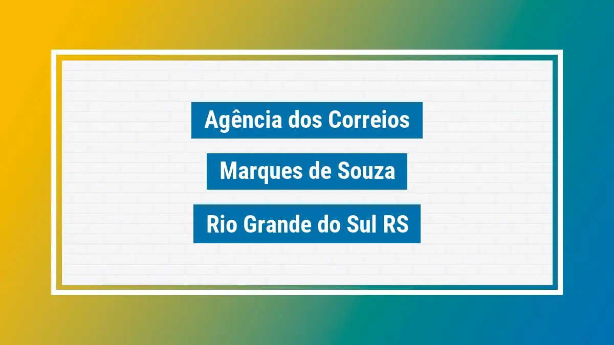 Imagem ilustrativa correios marques de souza rio grande do sul rs