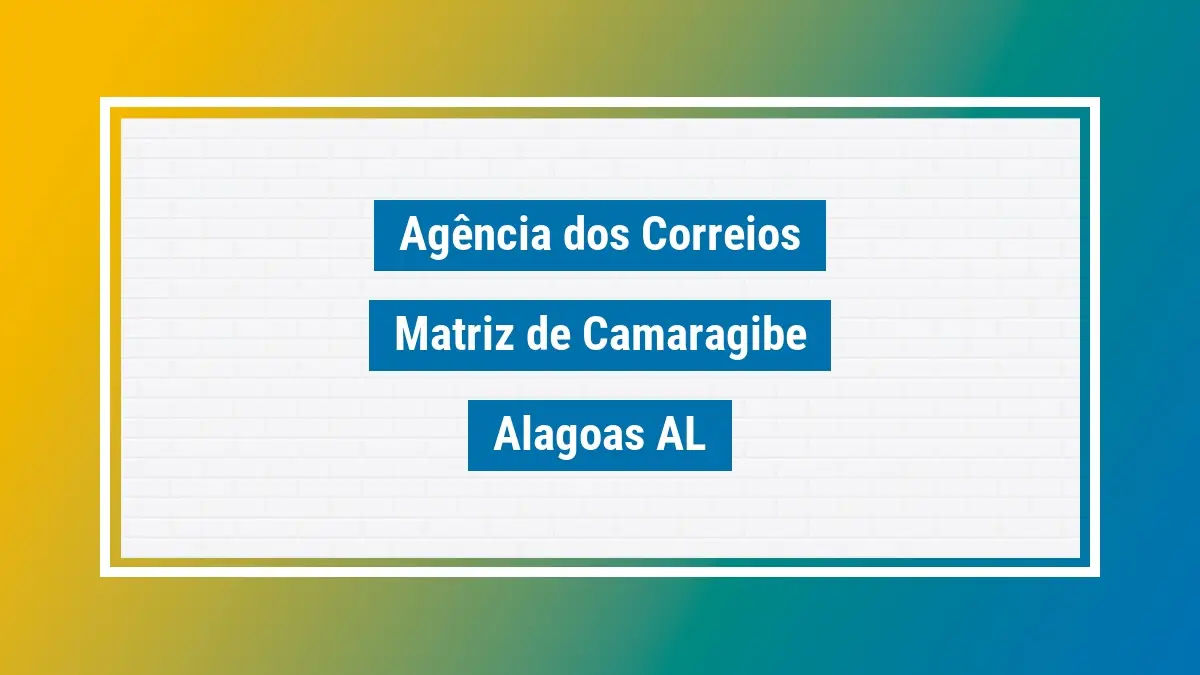 Imagem ilustrativa correios matriz de camaragibe alagoas al
