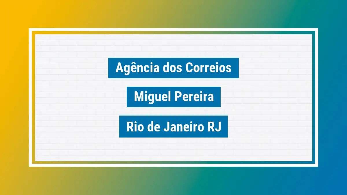 Imagem ilustrativa correios miguel pereira rio de janeiro rj