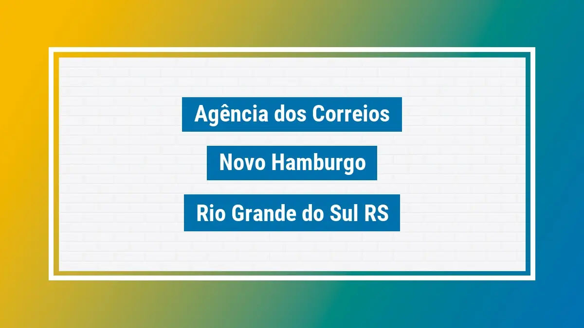 Imagem ilustrativa correios novo hamburgo rio grande do sul rs