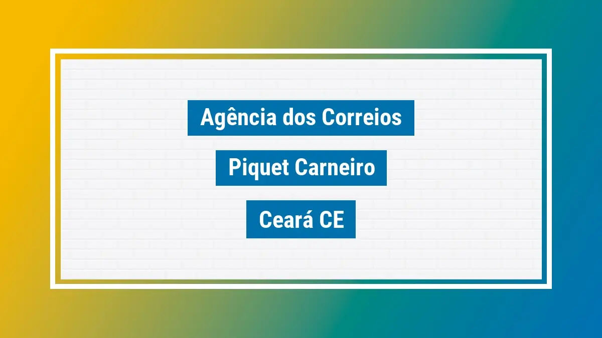 Imagem ilustrativa correios piquet carneiro ceará ce