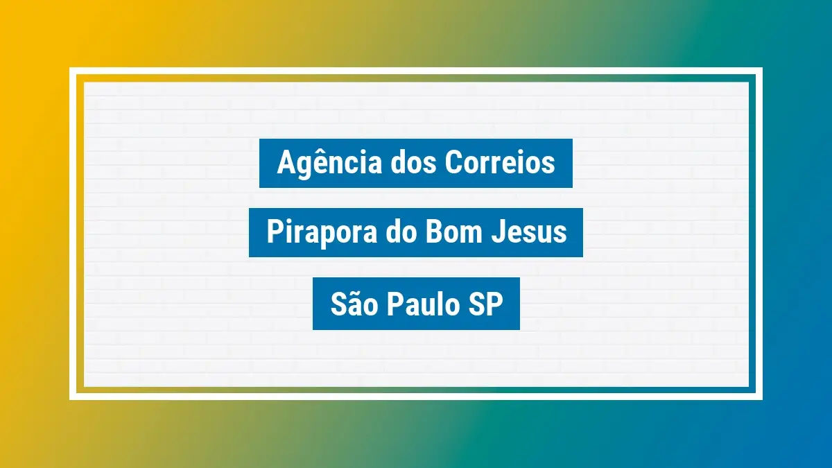 Imagem ilustrativa correios pirapora do bom jesus são paulo sp