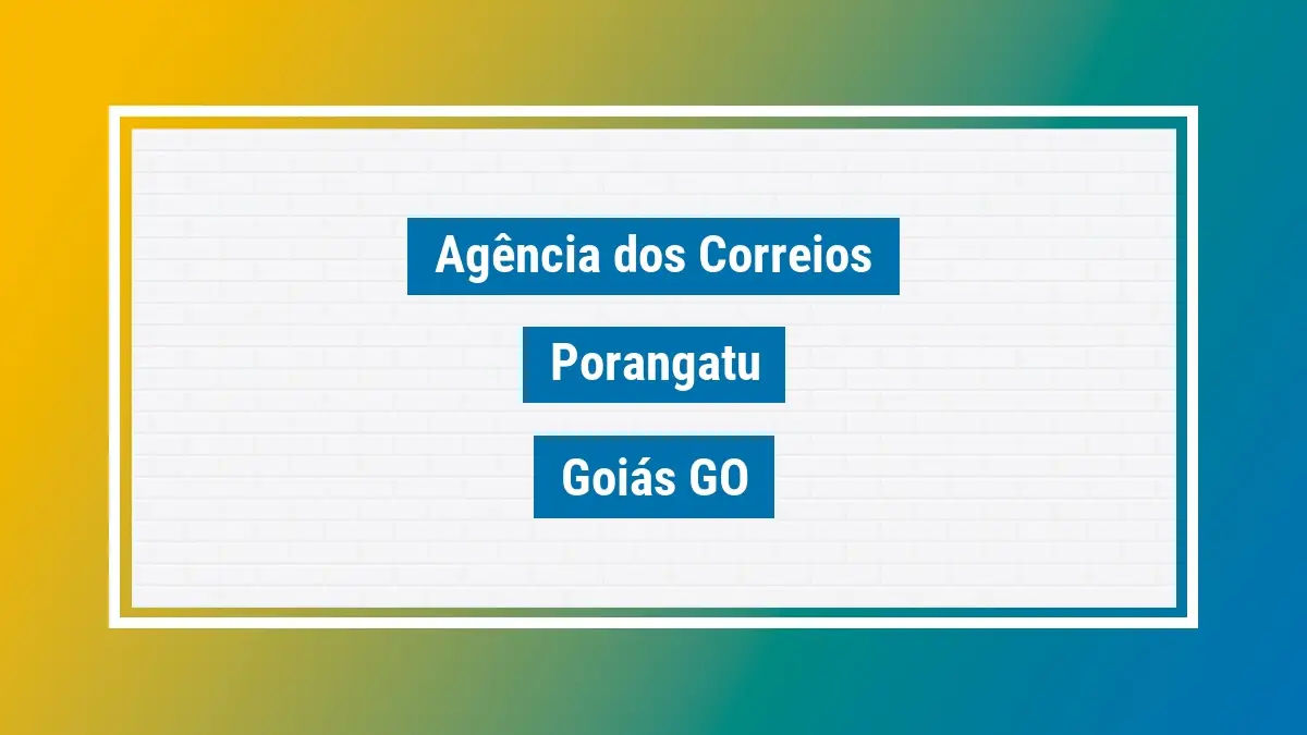 Imagem ilustrativa correios porangatu goiás go