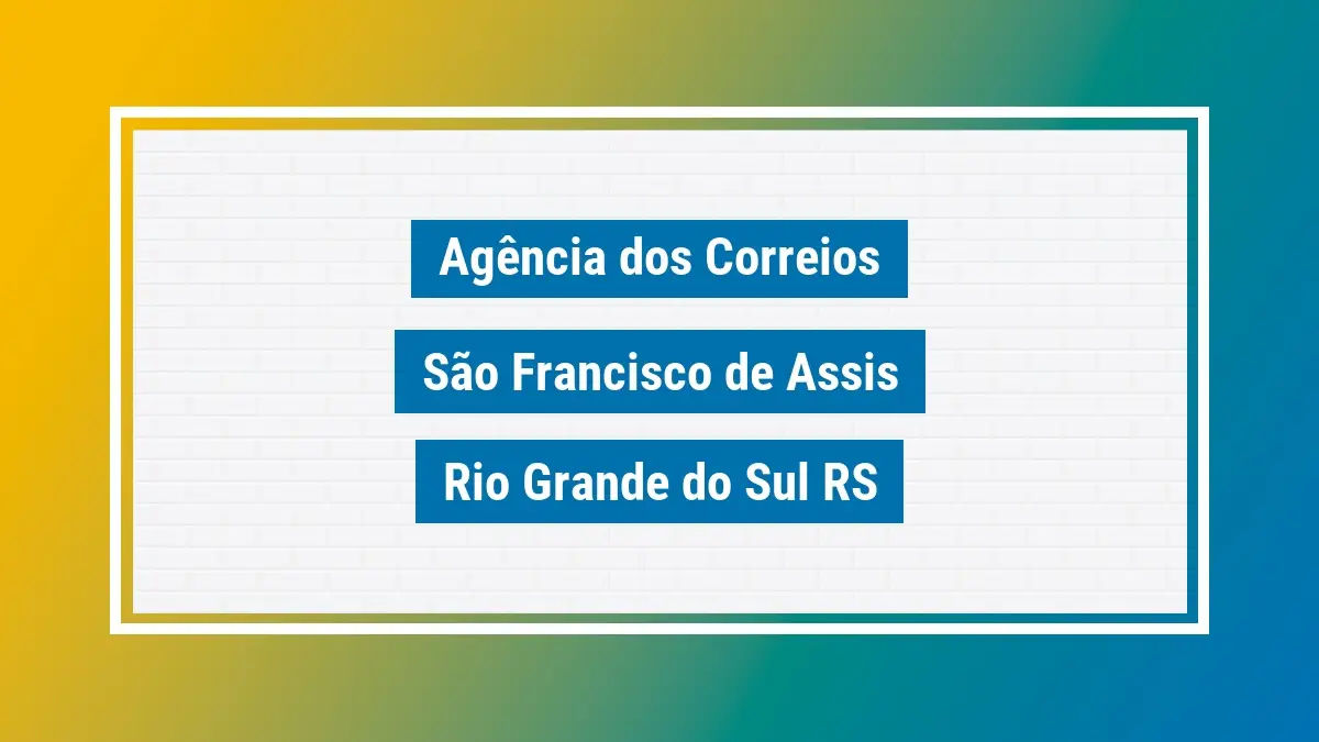 Imagem ilustrativa correios são francisco de assis rio grande do sul rs