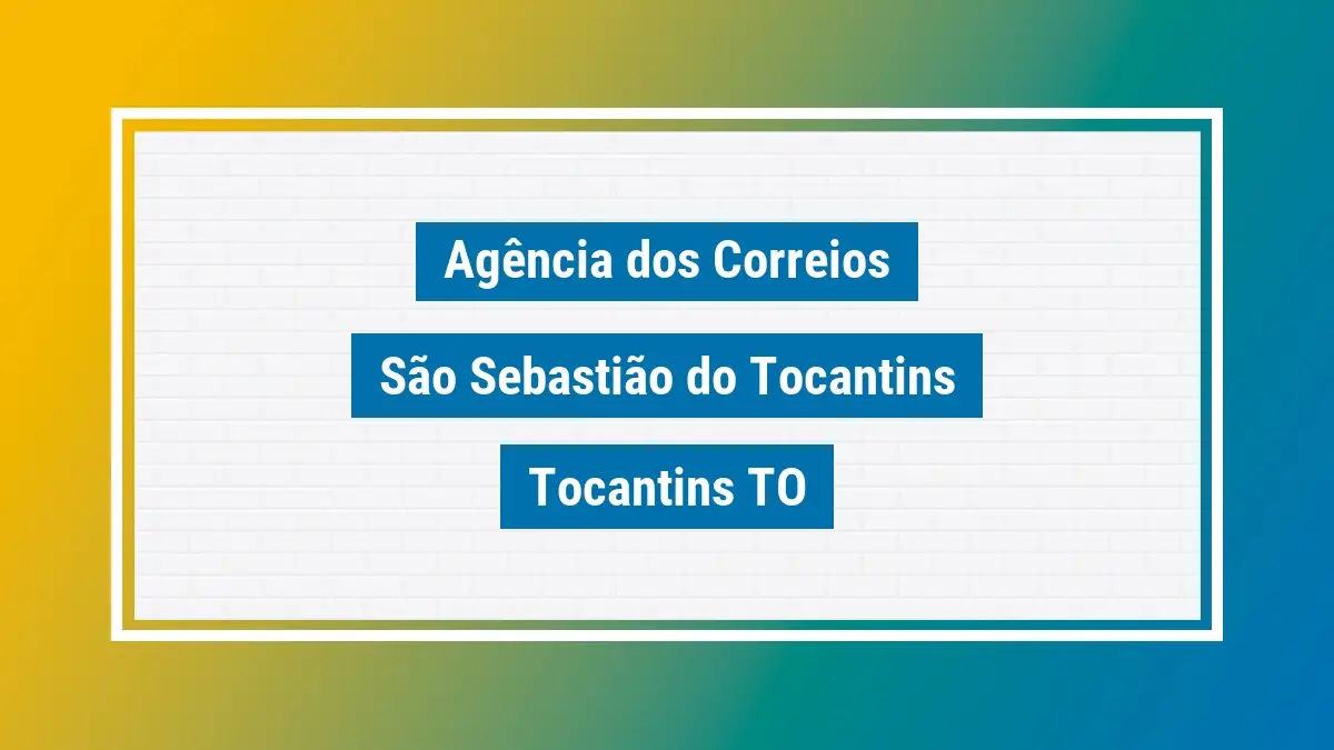 Imagem ilustrativa correios são sebastião do tocantins tocantins to