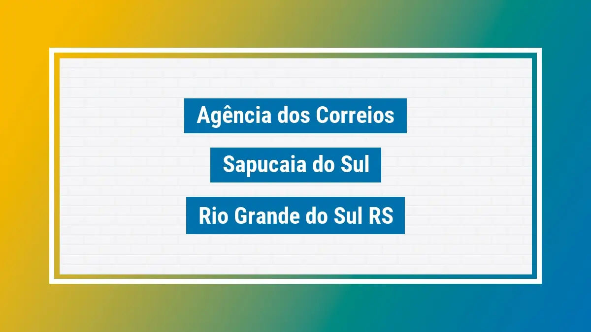 Imagem ilustrativa correios sapucaia do sul rio grande do sul rs