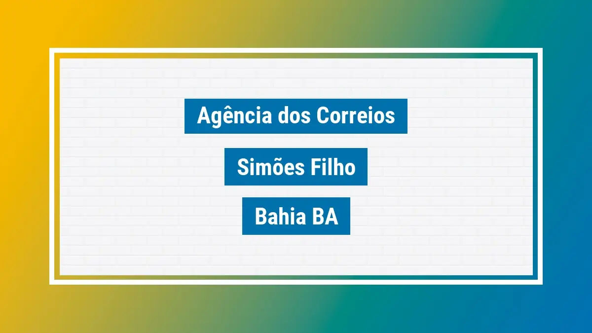 Imagem ilustrativa correios simões filho bahia ba