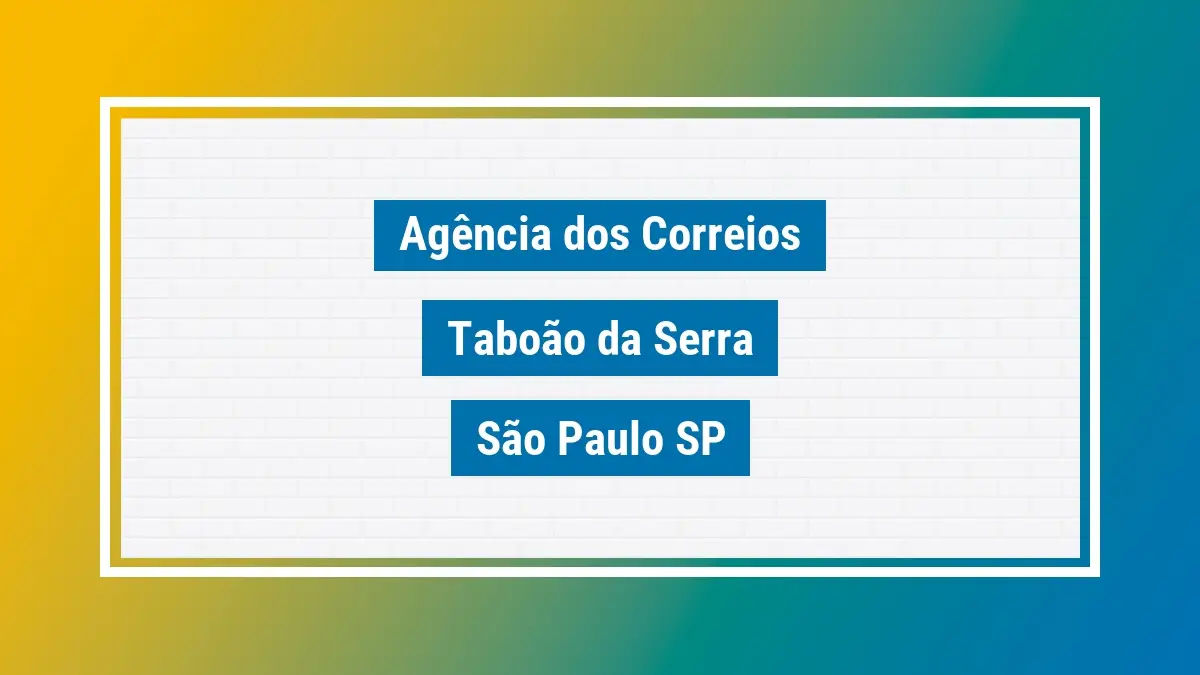 Imagem ilustrativa correios taboão da serra são paulo sp