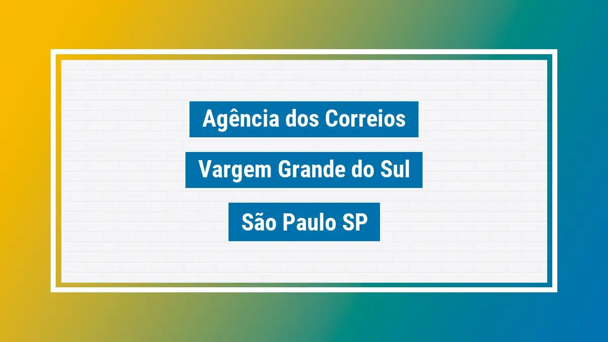 Imagem ilustrativa correios vargem grande do sul são paulo sp