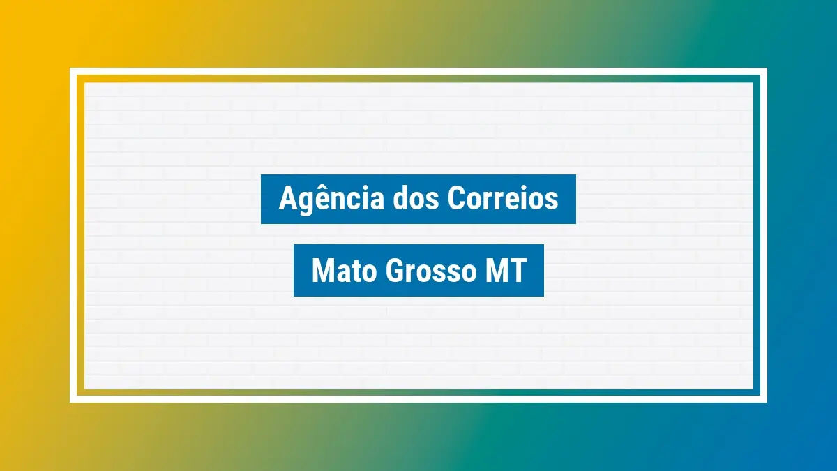 Imagem ilustrativa correios mato grosso mt
